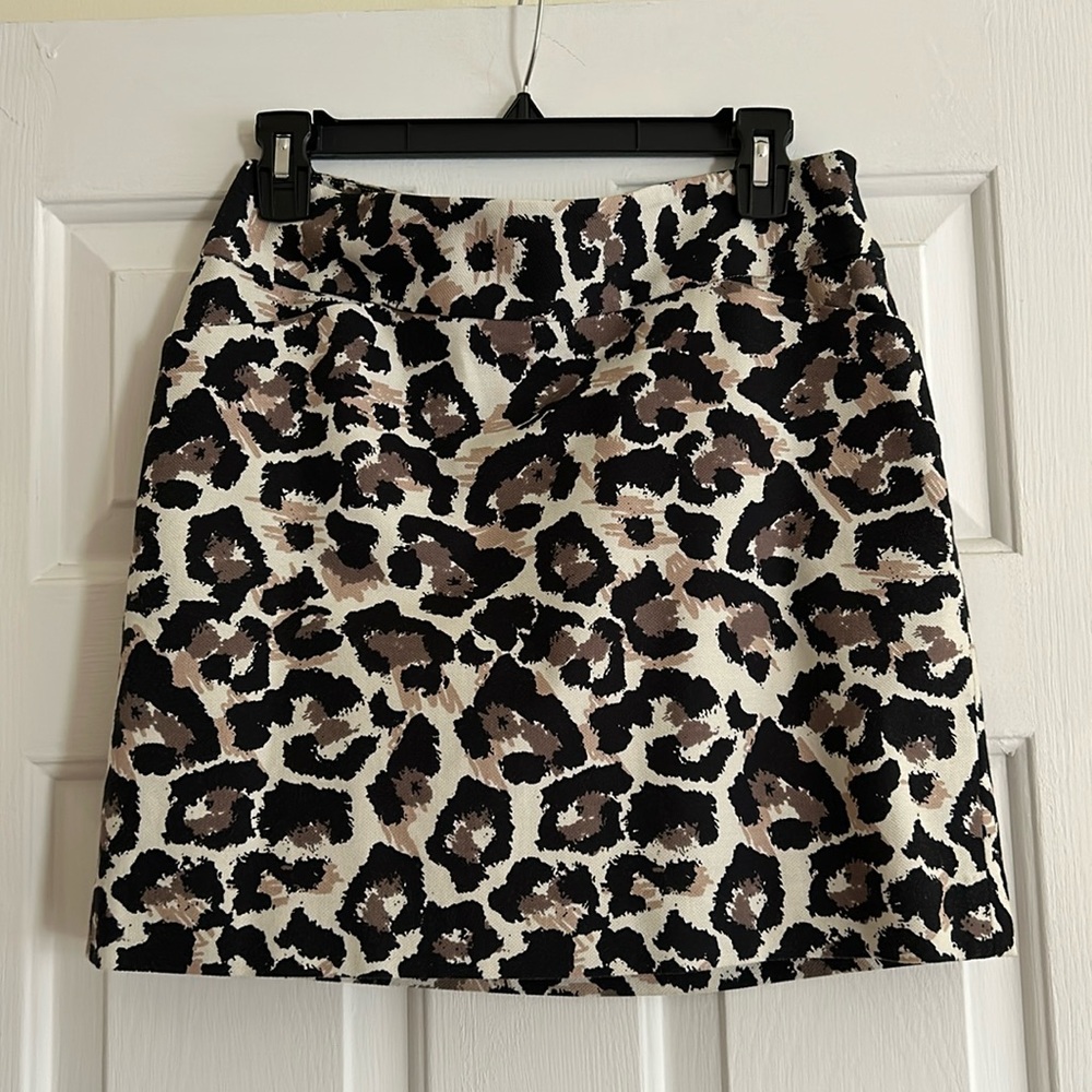 LOFT animal print pencil skirt